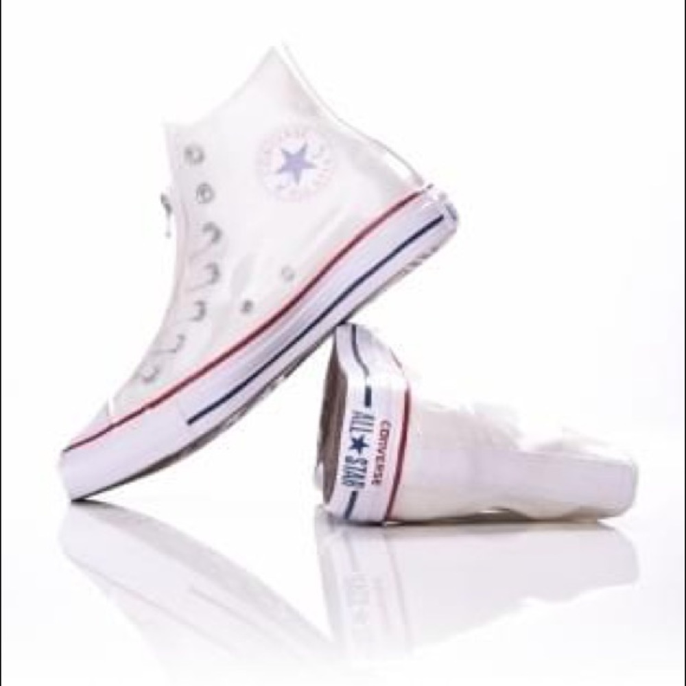 Converse White Lucite Cover High Top Sneaker - Picture 5 of 5